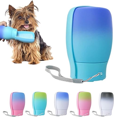 Miniatura 13 de Botella de agua para perros (rosa y azul, 11 onzas) Negro & blanco,Negro Blanco,Azul,Rosa Azul,Azul & blanco,Azul Verde,Verde y azul,2-Rosa