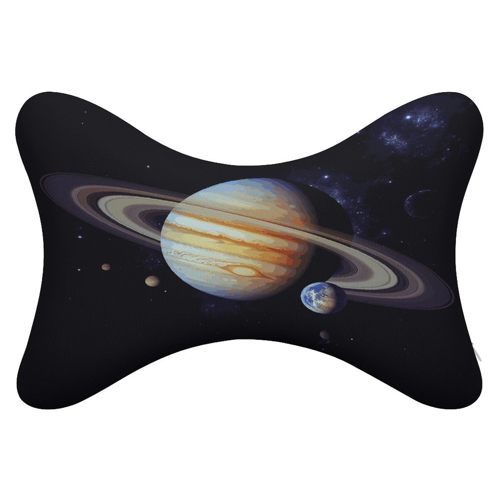 FekiLoot Planet Jupiter Car Headrest Set of 2,Softness Memory Foam Car Neck Pillow with Breathable Removable Cover Car Neck Support Pillow Ergonomic for Driving, Office