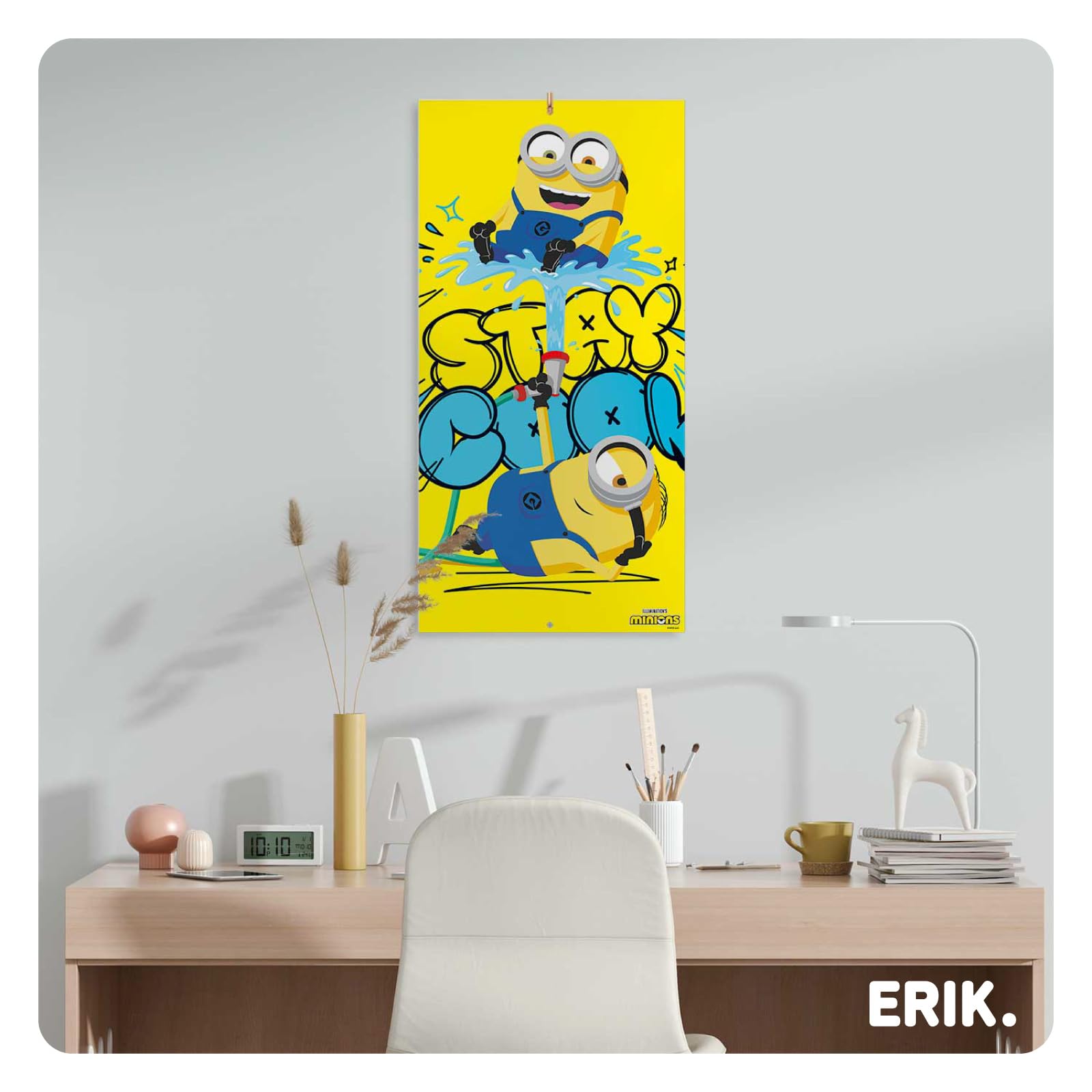 Calendario De Pared 2026 Minions, 30x30 Cm, Mensual Con Espacio Para Anotar, Fácil De Colgar, Edición Multilingüe