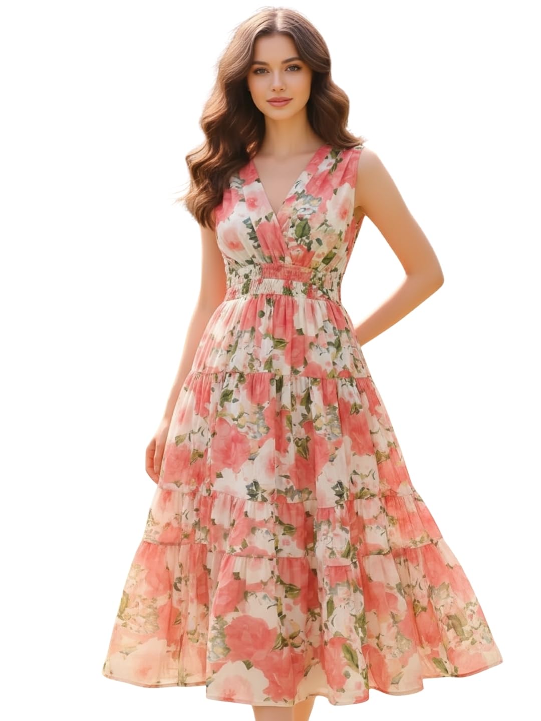 sera classics Women's Premium Cotton Floral Boho Mini Dress(LA4726_SCL)-picture-11