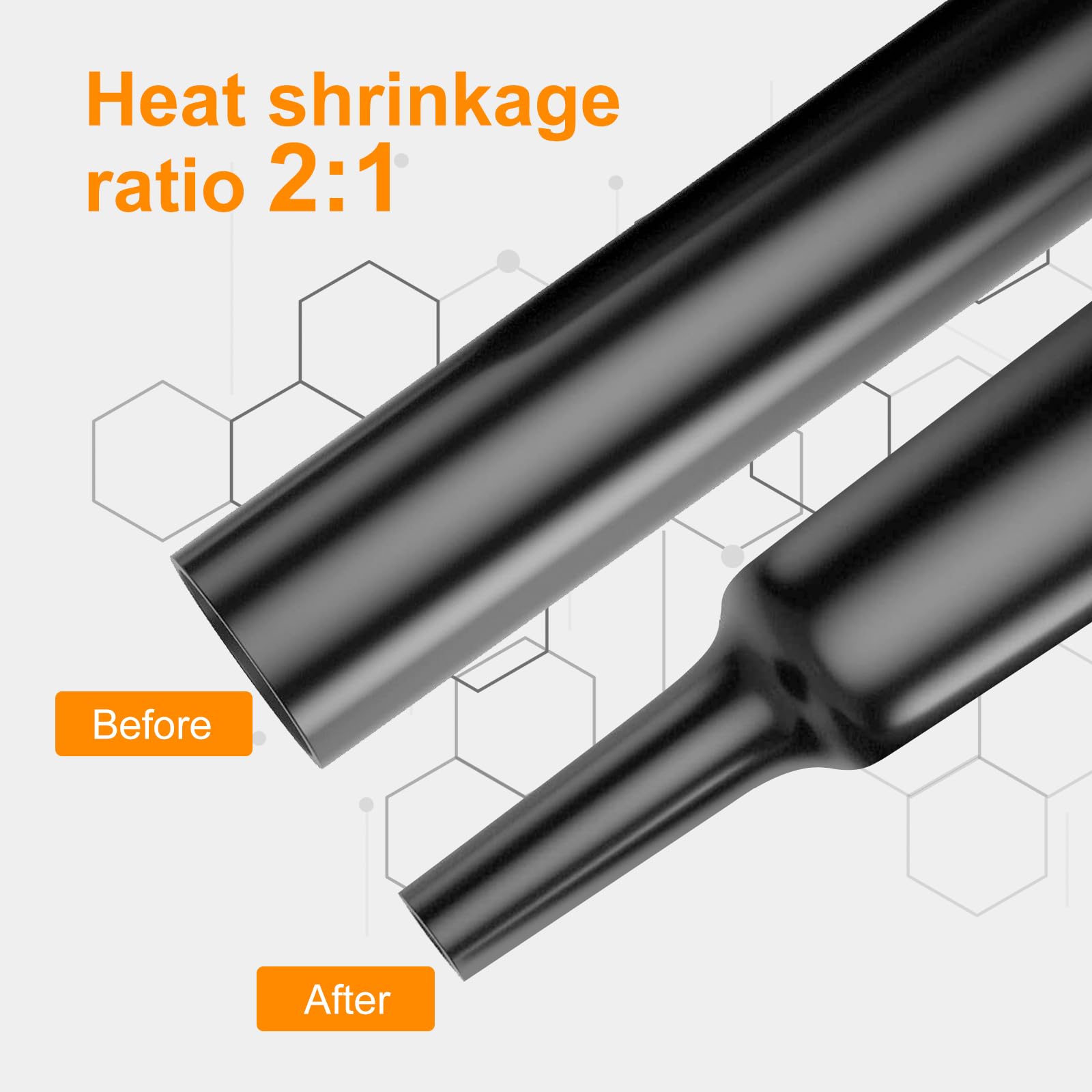 Romon Heat Shrink Tubing, 650Pcs Heat Shrink Connectors - Image 2