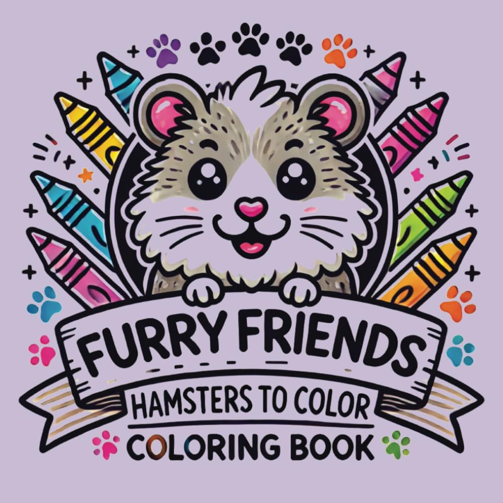 Furry Friends: Hamsters to Color - Coloring Book: Cute and Fun Hamster Illustrations for Creative Coloring and Relaxation (Furry Friends - Art Adventures and Coloring Book Series)