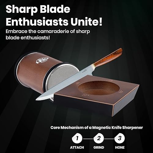 Miniatura 7 de Kit de afilador de cuchillos con ruedas mejorado, herramienta de afilado ajustable multiángulo con discos de diamante y cerámica, rodillo afilador