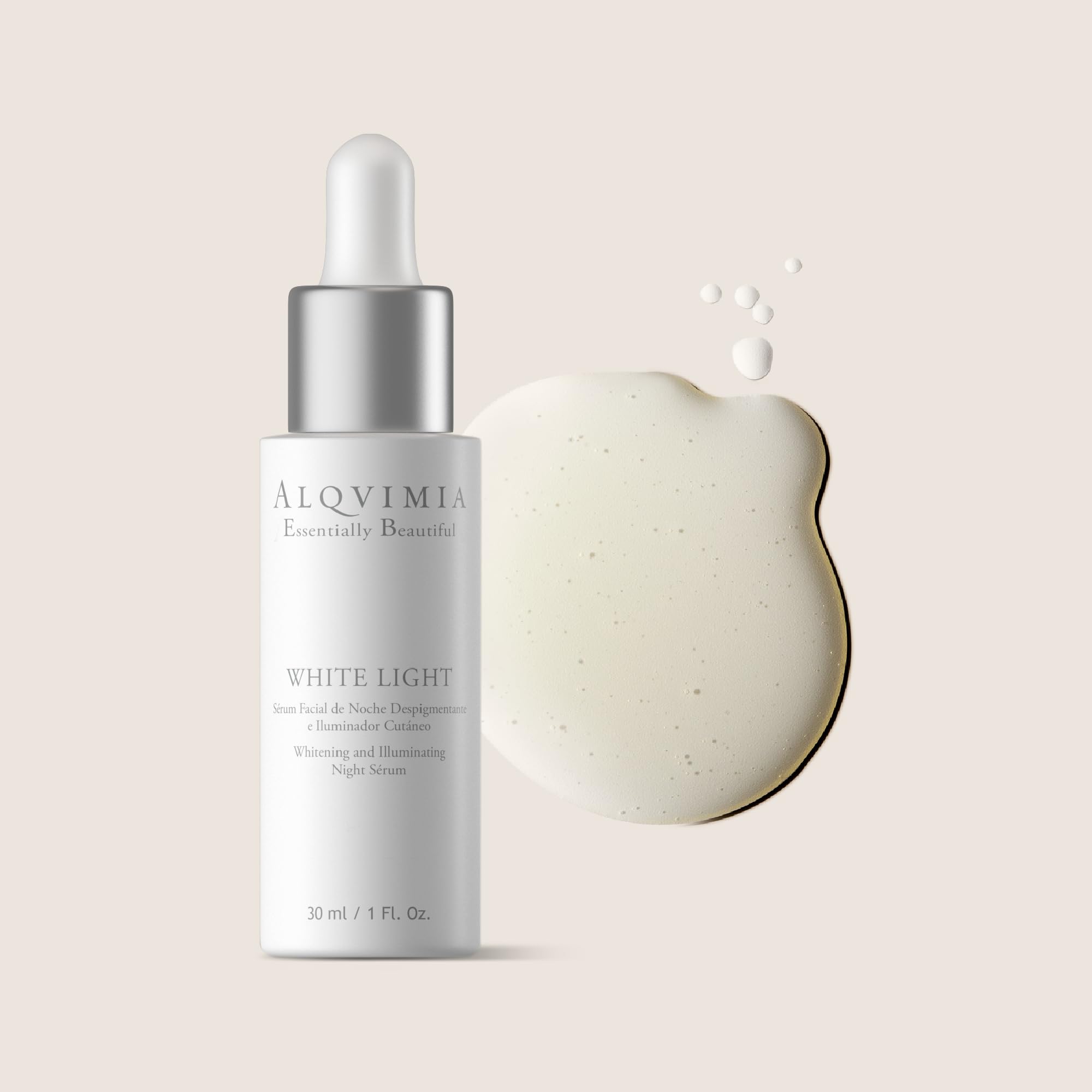 ALQVIMIA - Serum Facial de Noche Despigmentante e Iluminador Cutáneo White Light