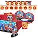 Fire Truck Party Supplies - Plates, Napkins, Cups, Tablecloth and Banner for 16 People - Firefighter Party Decorations - Perfect for Fireman Birthday Party!