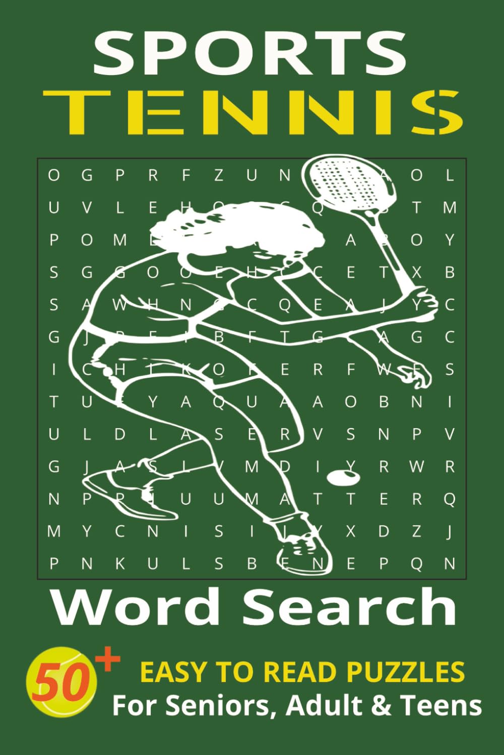 Tennis Word Search Book: Word Searches with Easy to Read Print about Tennis, Tennis Rules & Regulations, Tennis Terminology and More | 6x9 inches, 110 ... …Gift for Vacations, Holidays and Free Times