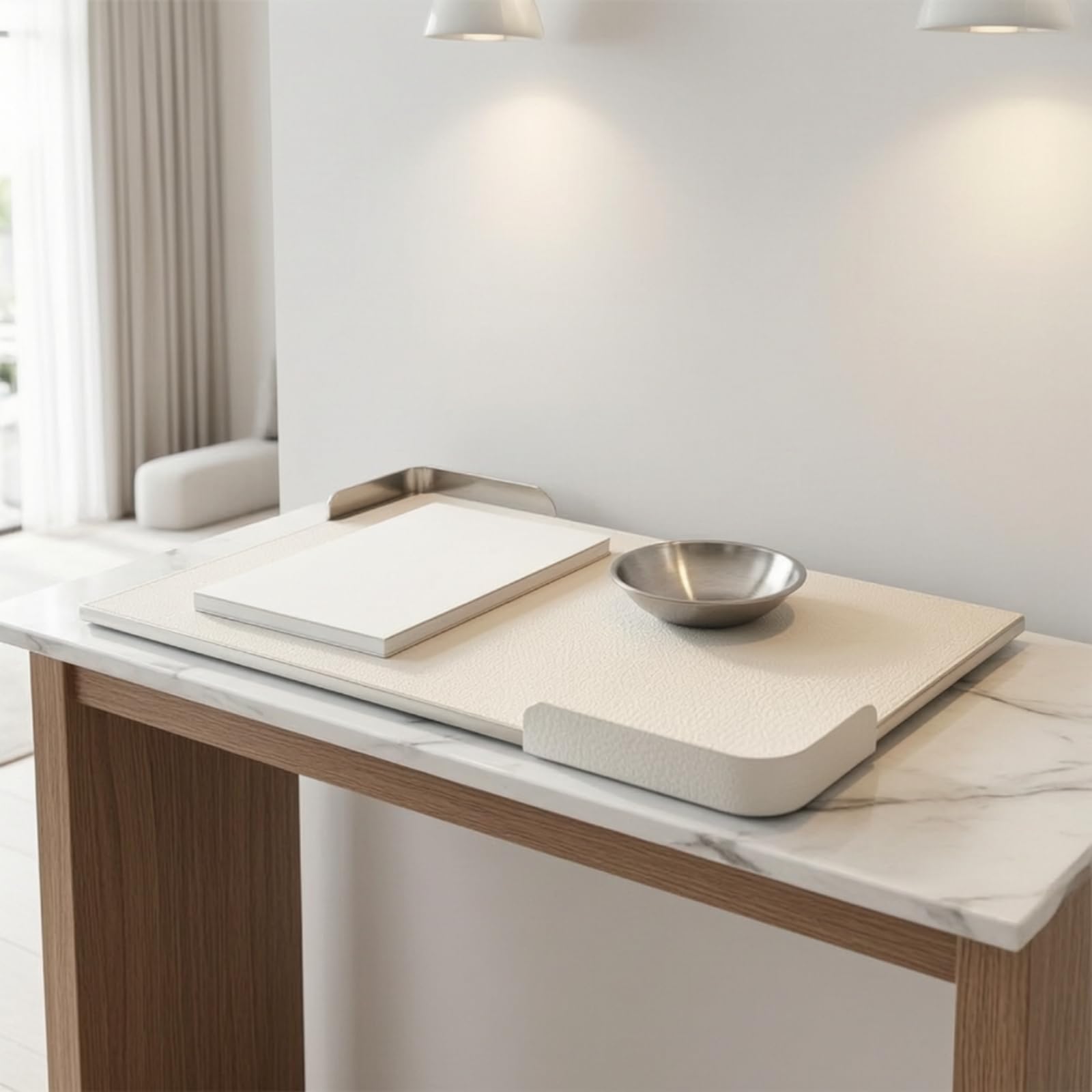 Banja Rectangular Mesa, Color to 4, Pequeño 44 × 26 × 3 Cm