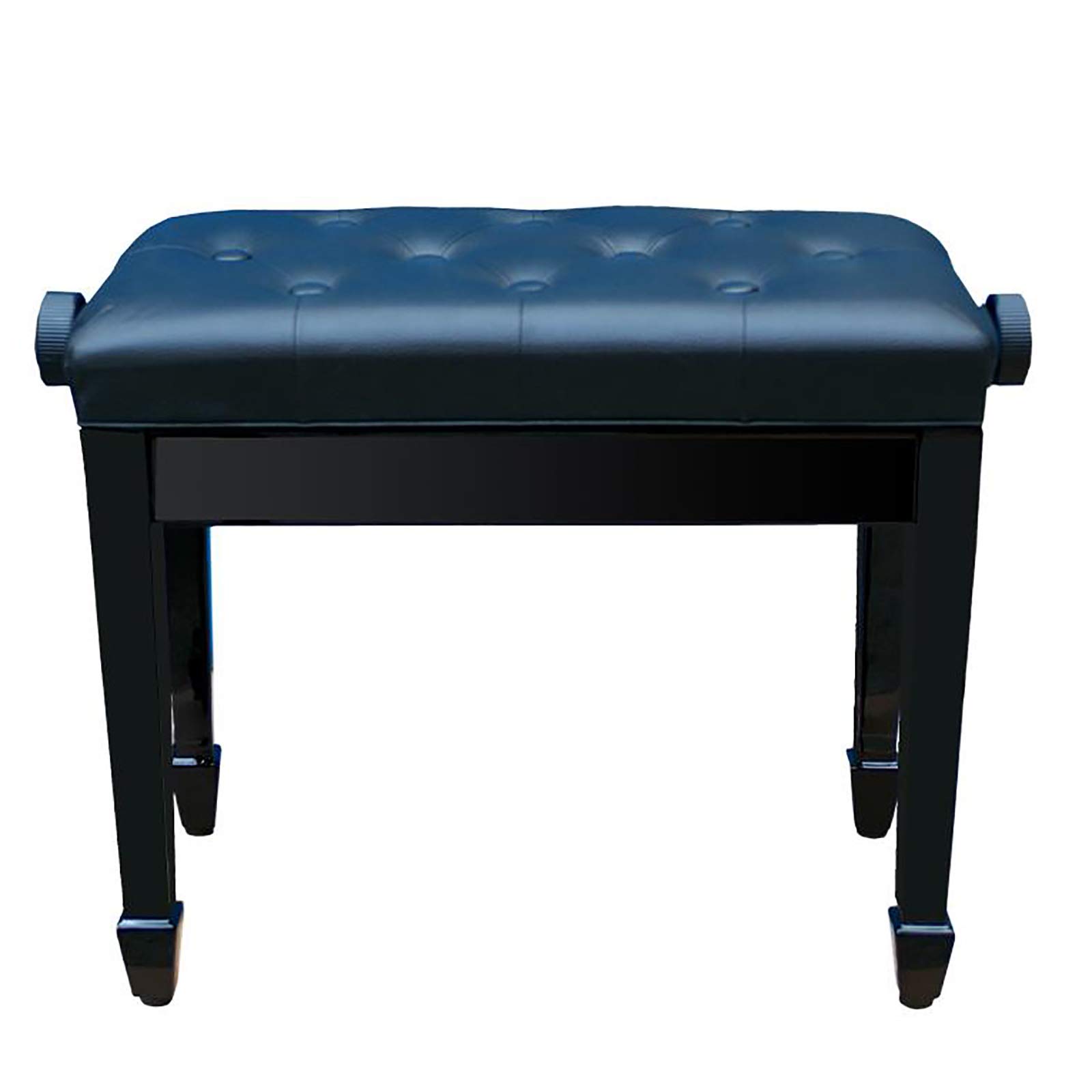 Banc de Piano en Cuir Tabouret de Piano Banc de Piano relevable Simple Tabouret de Clavier en Bois Siège rembourré en Cuir PU Souple à Boutons Tabouret de Chaise de Piano Interesting Life