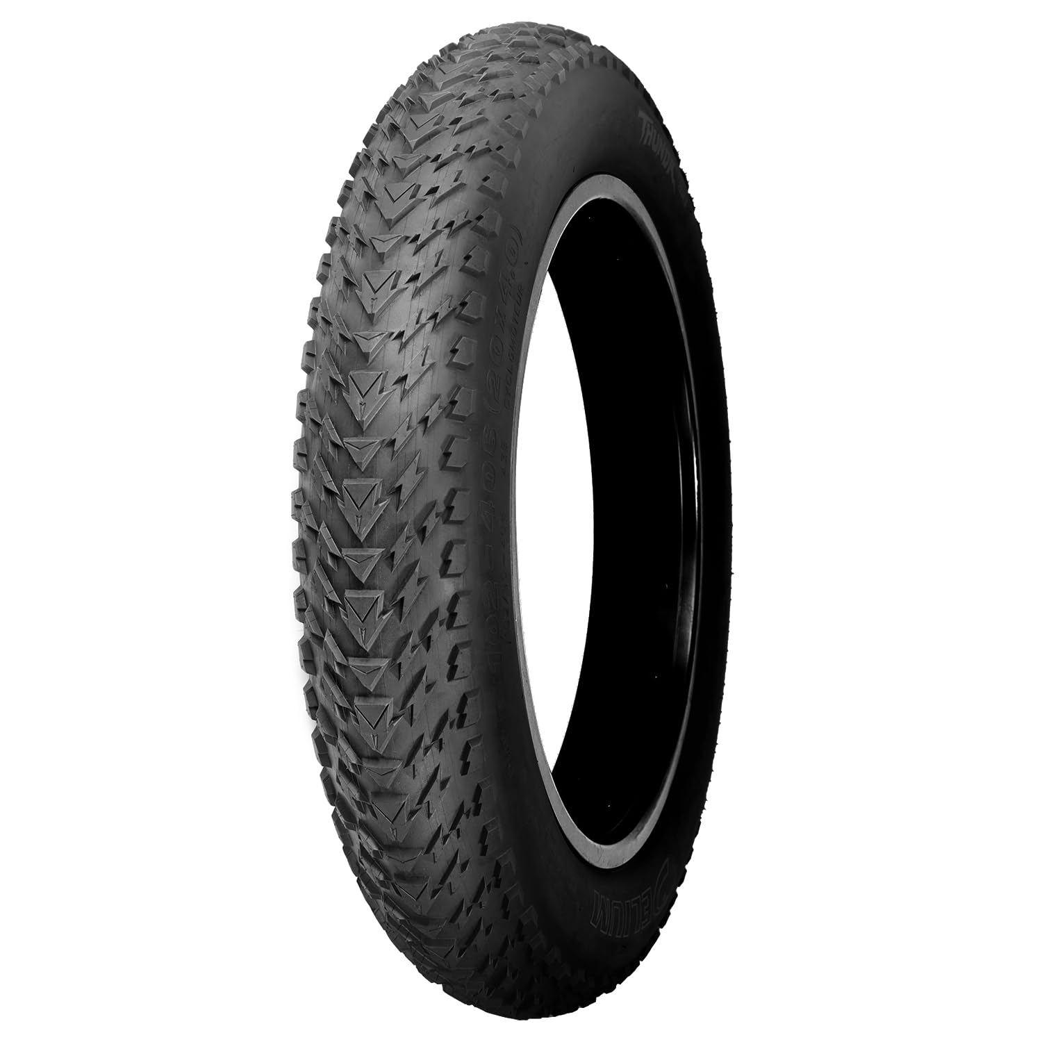 DELIUM Thundr - Pneumatico elettrico per bici elettrica di alta qualità, 20 x 4 pollici, per bici da strada e sentieri