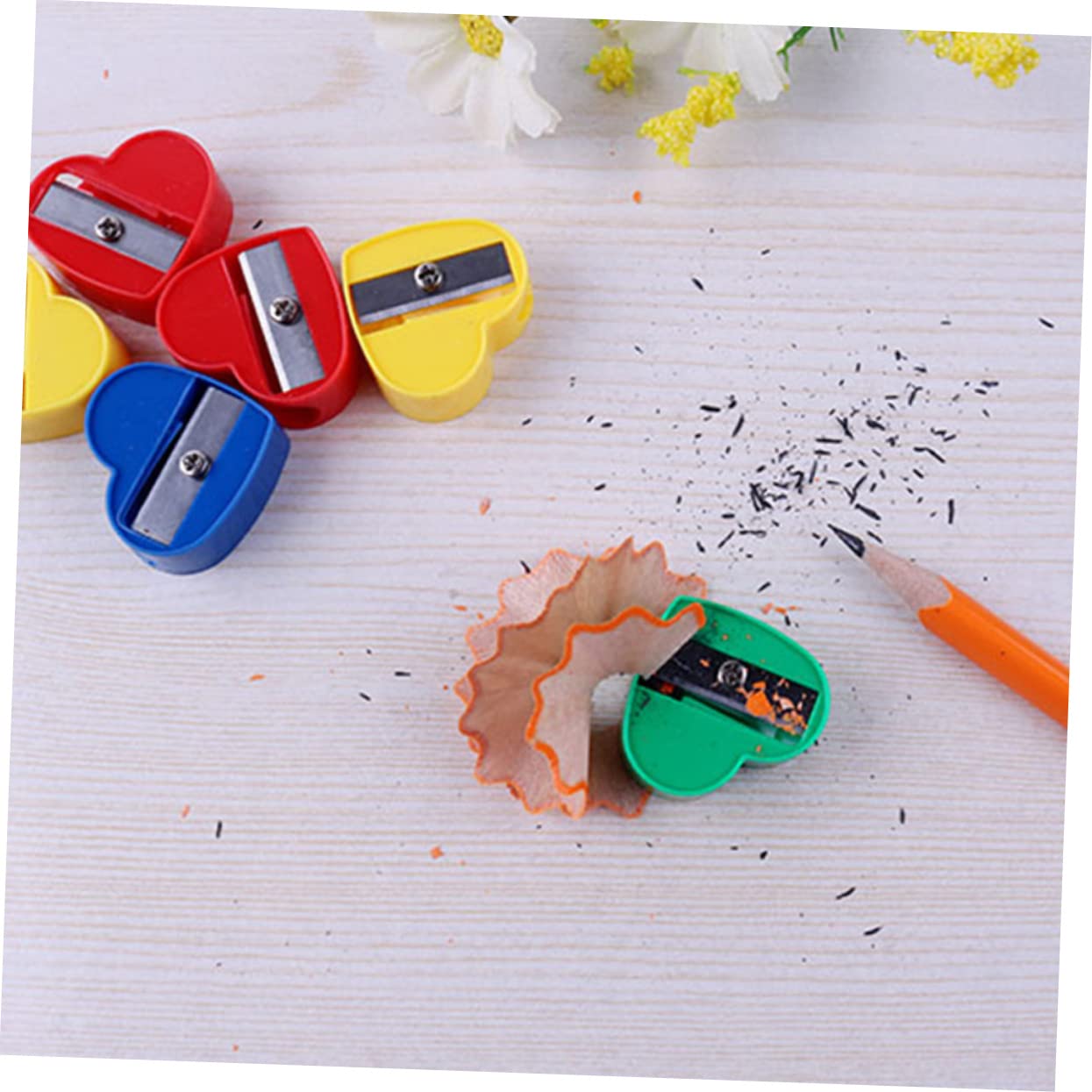 OSALADI 4 Set Temperamatite Manuale Per Design E Resistente Temperamatite Portatile Sicuro Per Scuola E 40 Pezzi * 4
