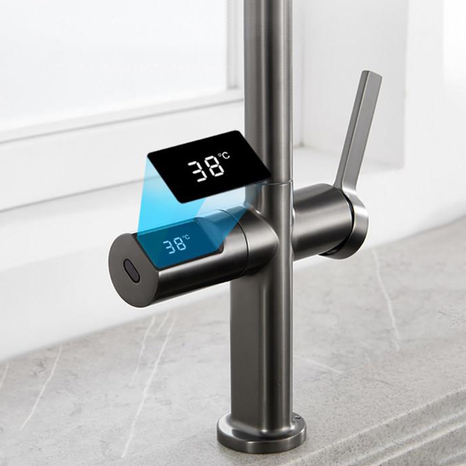 XJTNLB Robinet Capteur Infrarouge Mitigeur Evier avec Douchette à 2 Modes