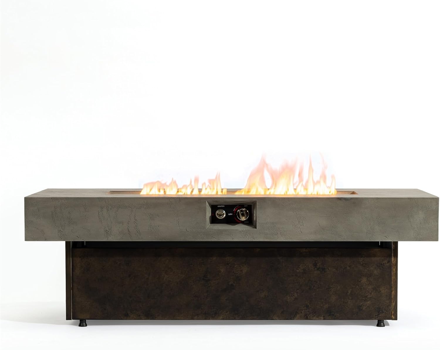 AnyMark 55 Inch Propane Fire Pit Table, 50,000 BTU Gas Fire Table, Outdoor Firepit Table for Patio, Backyard, Garden Heating