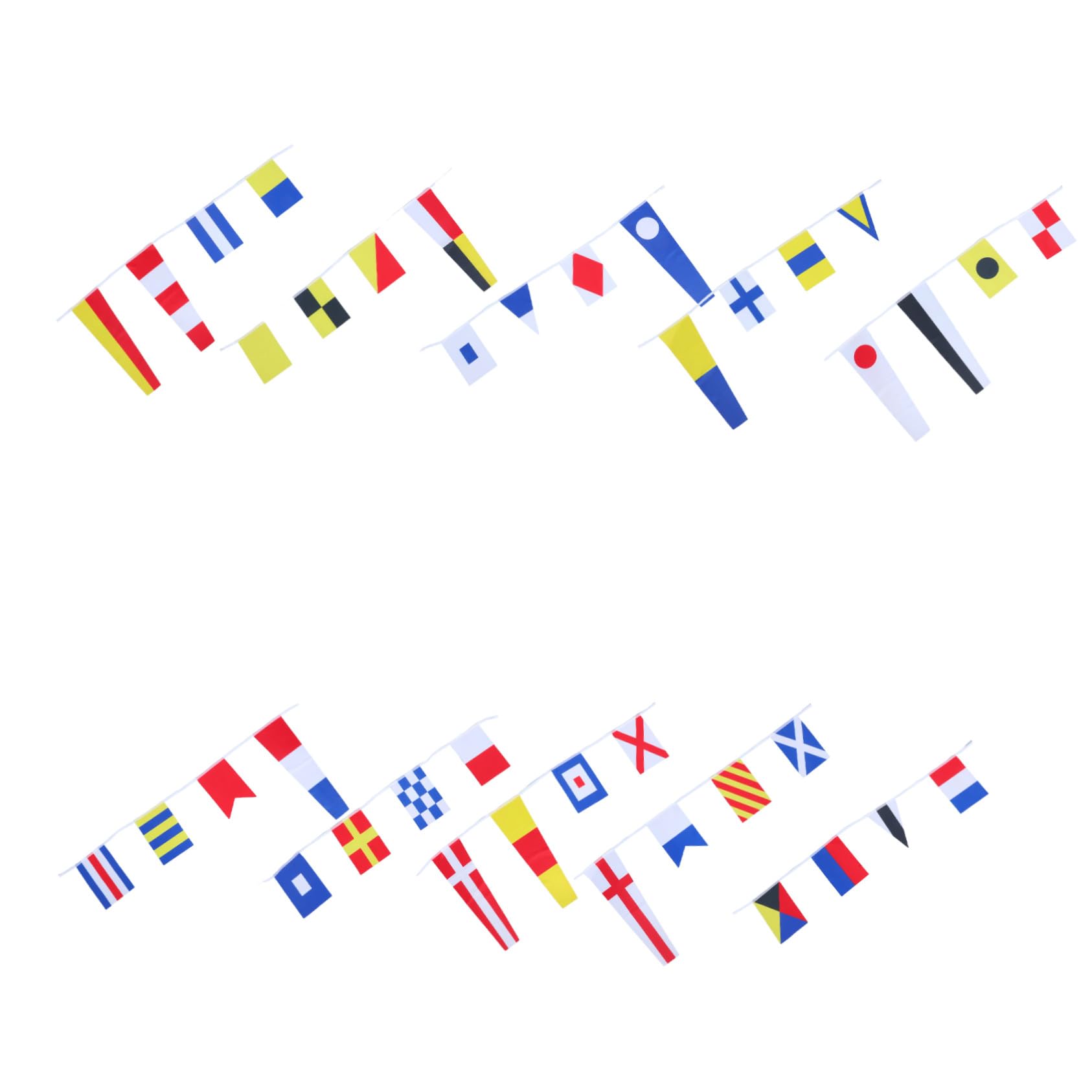 Guirlande de drapeaux de signal nautique résistants aux intempéries bannière marine
