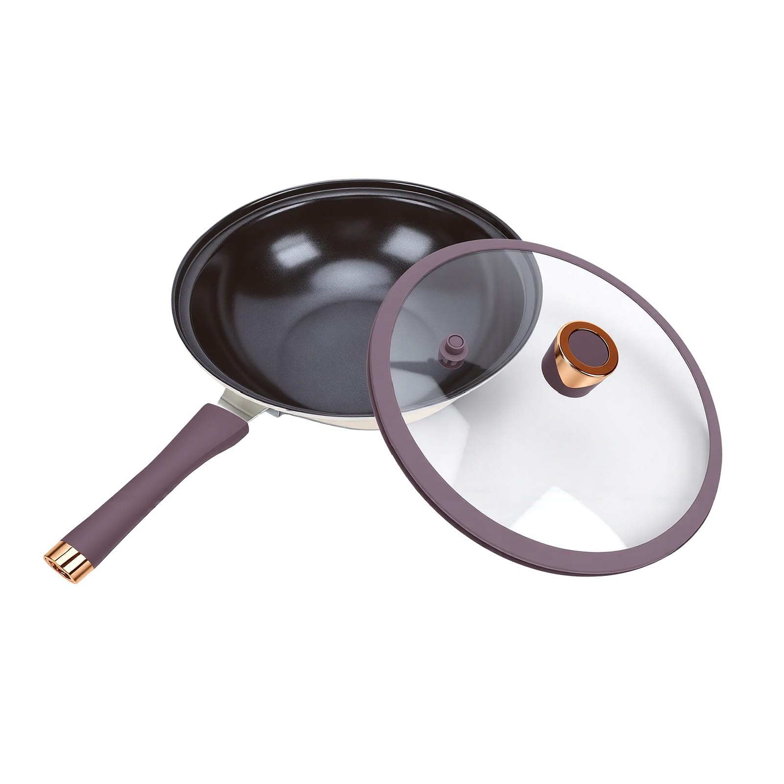 Padella Antiaderente con Coperchio a Micropressione 32cm