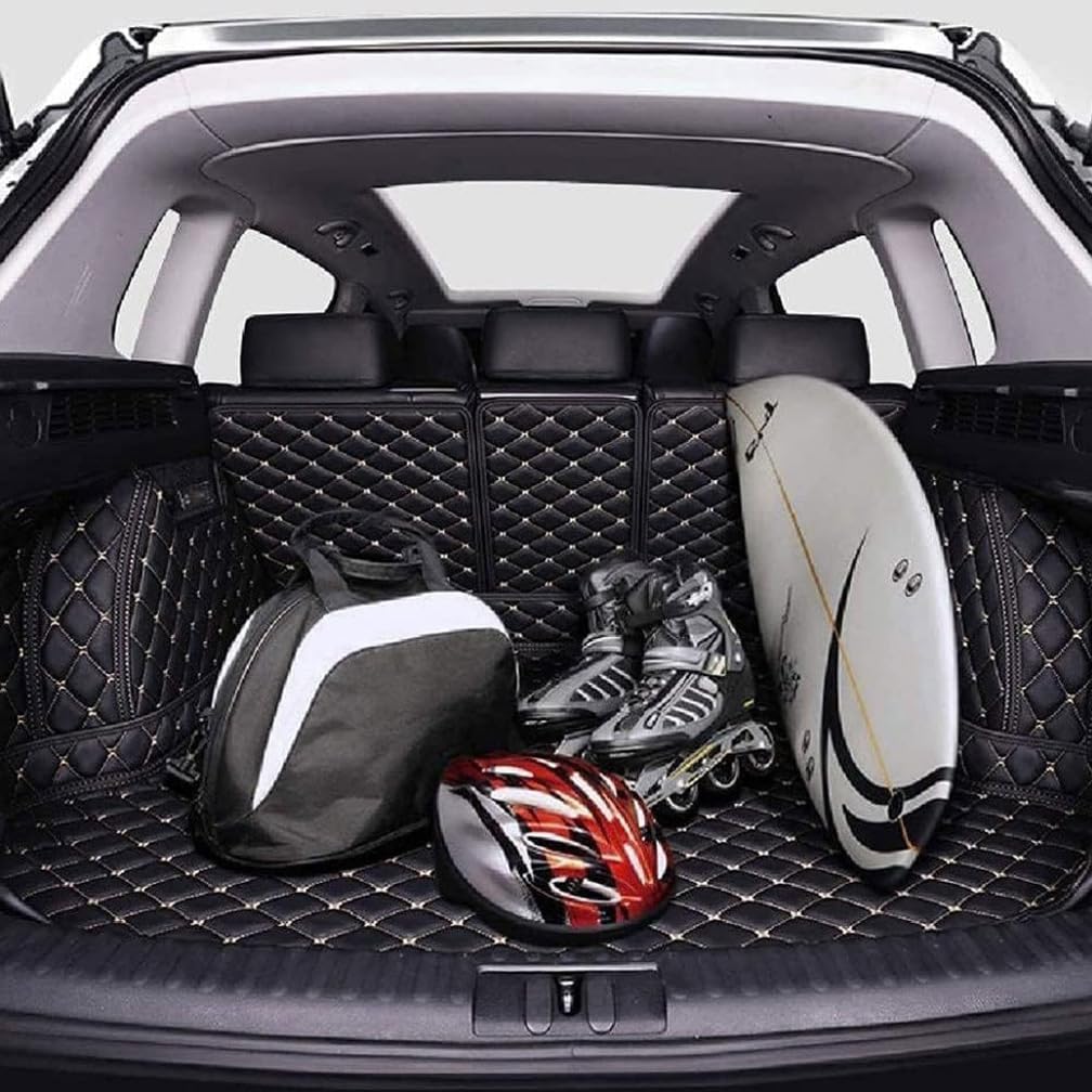 Tapis De Coffre Voiture Pour Hyundai Kona Hybrid SX2 2024 2025, Imperméable Doublure De Coffre En Cuir Protection Tapis Cargaison Tapis De Protection