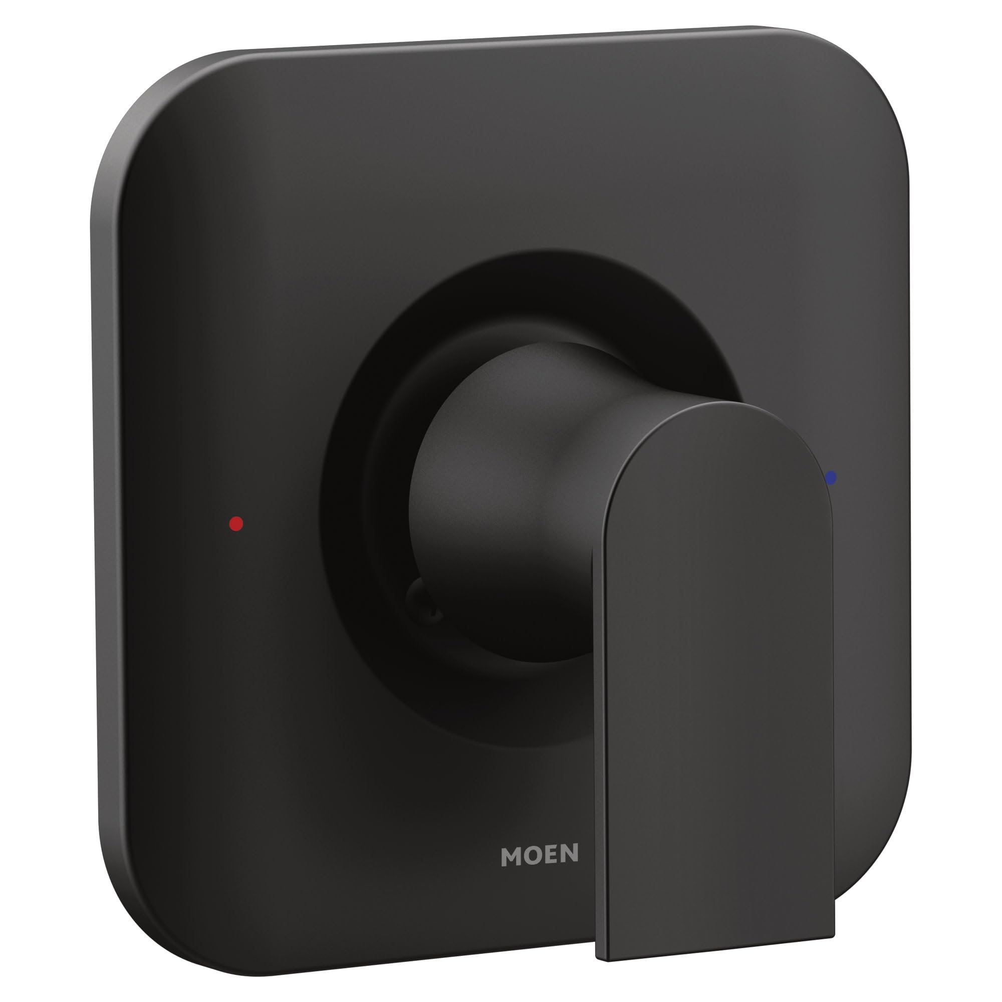 Moen Genta LX Matte Black Pressure Balancing Modern Shower Lever Handle, Posi-Temp Valve Required, T2471BL