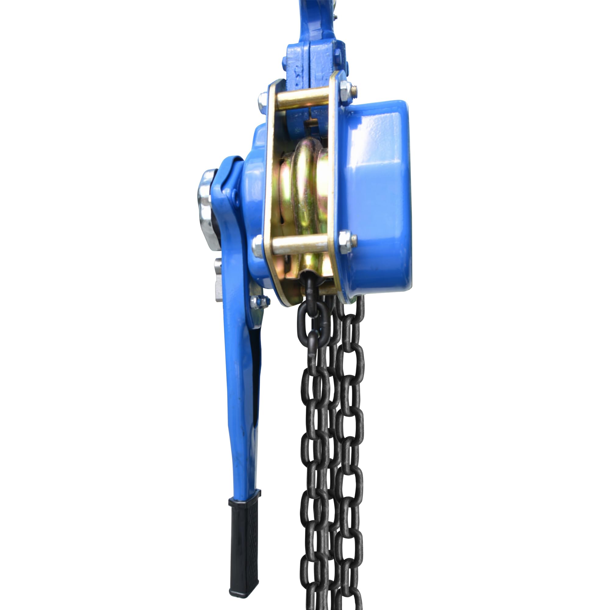 Kettenzug Handseilwinde 1.5T 3M, Vollverzinkte Kette, 1500 kg (3300 lbs) Tragkraft Flaschenzug Seilzug Hebezug Ratschenzug, 3 Meter Kette, Kettenblockaufzug