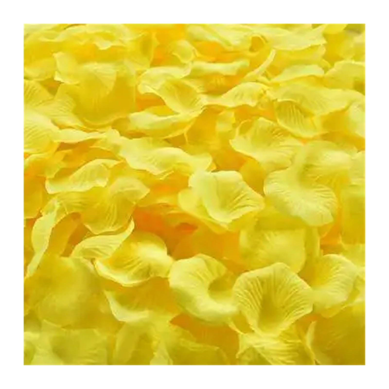 L6NqIAG 1000/3000Pcs Multicolor Fake Rose Petals Girl Silk Petal Artificial Flower For Wedding Party Home Decoration rose petals for bedroom(Yellow,1000pcs)