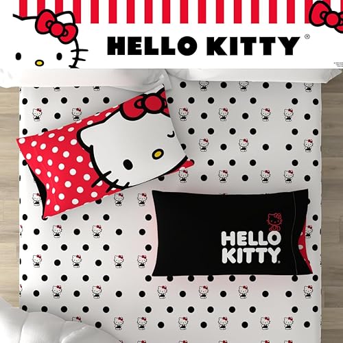 Miniatura 4 de Collectibles Hello Kitty - Juego de sábanas de microfibra súper suave de 3 piezas (producto oficial) por Franco