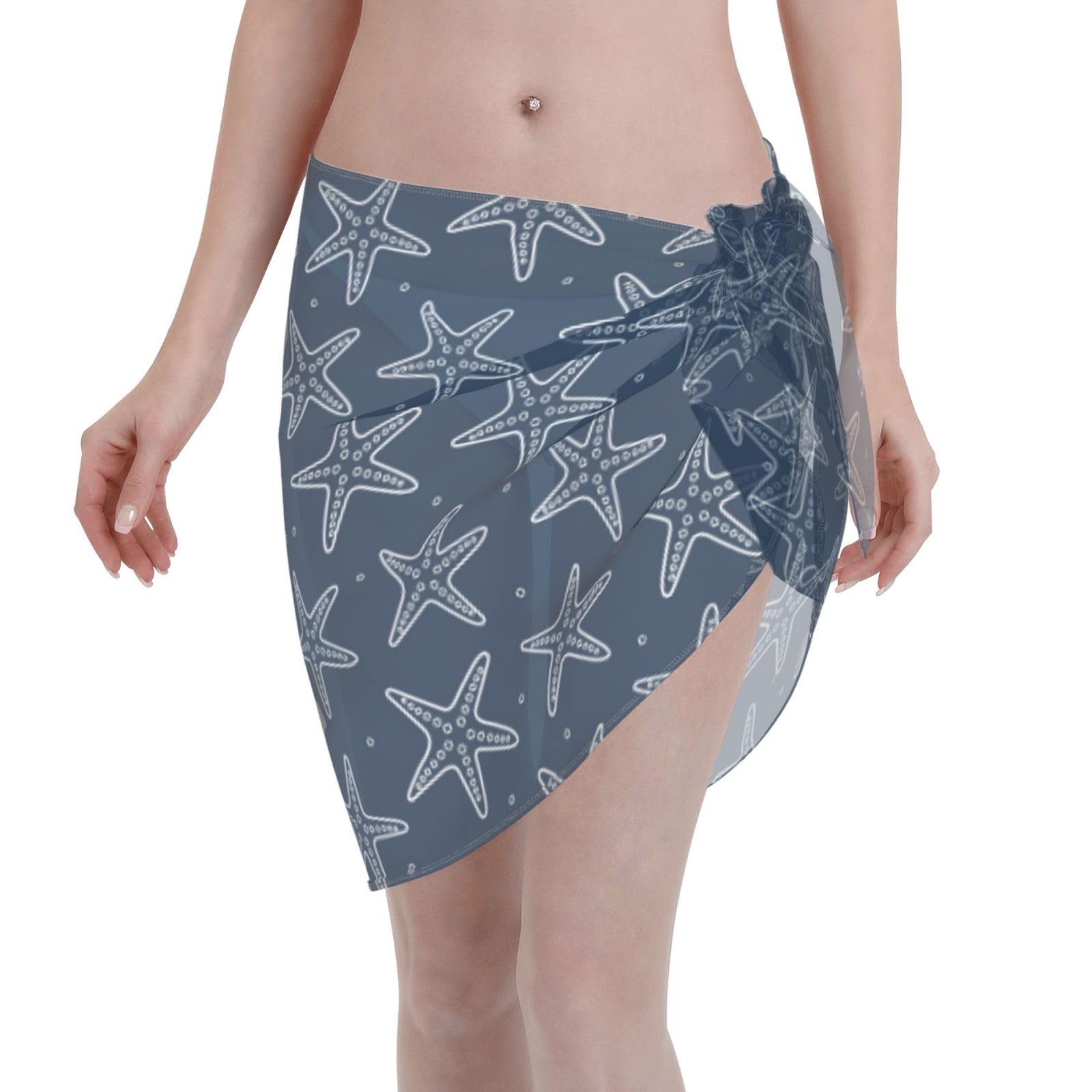Womens Sarong Coverups Beach Bathing Suit Wrap Skirt Sheer Bikini Wraps Chiffon Cover Ups for Swimwear