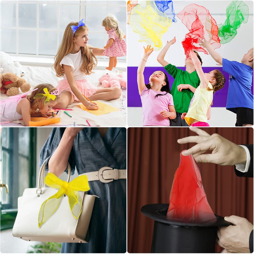 12 Fazzoletti Giocoleria Pinsheng - Sciarpe Colorate 60x60cm Per Danza E Spettacoli - Foto 4