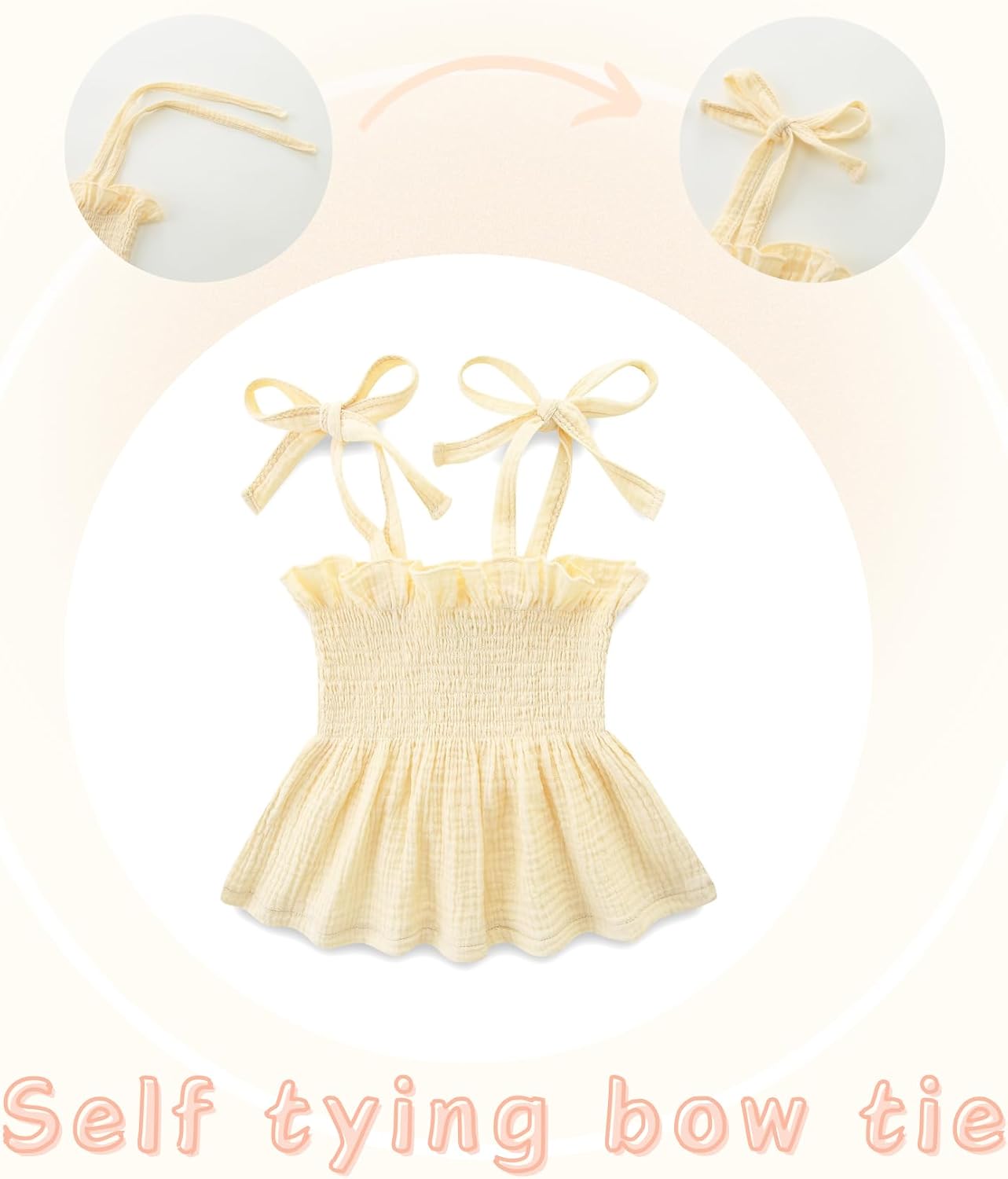 Toddler Girl Summer Clothes Solid Color Sweet Camisole Ruffle 2-Piece Infant Cotton Linen Pants Set