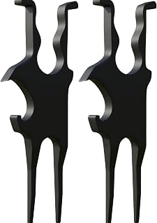 Golf Multi-Tool Clip (2PCS) – 3-in-1 Magnetic Golf Cart Holder with Divot Tool & Bottle Opener – Zinc Alloy Golf Accessory Gift for Men