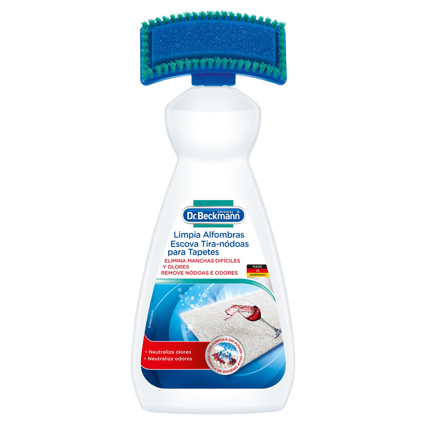 Dr. Beckmann Limpia Alfombras | Elimina incluso las manchas y los olores más persistentes | Incluye cepillo aplicador | 650 ml