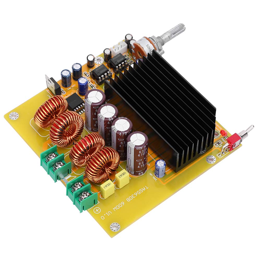 Cocoarm Płyta Wzmacniacza Mocy Moduł Wzmacniacza Klasy D TAS5630 600 W Regulowane Wzmocnienie Wyjściowe 20 Hz do 20 KHz dla Kina Domowego z Subwooferem i Profesjonalnego Sprzętu Audio