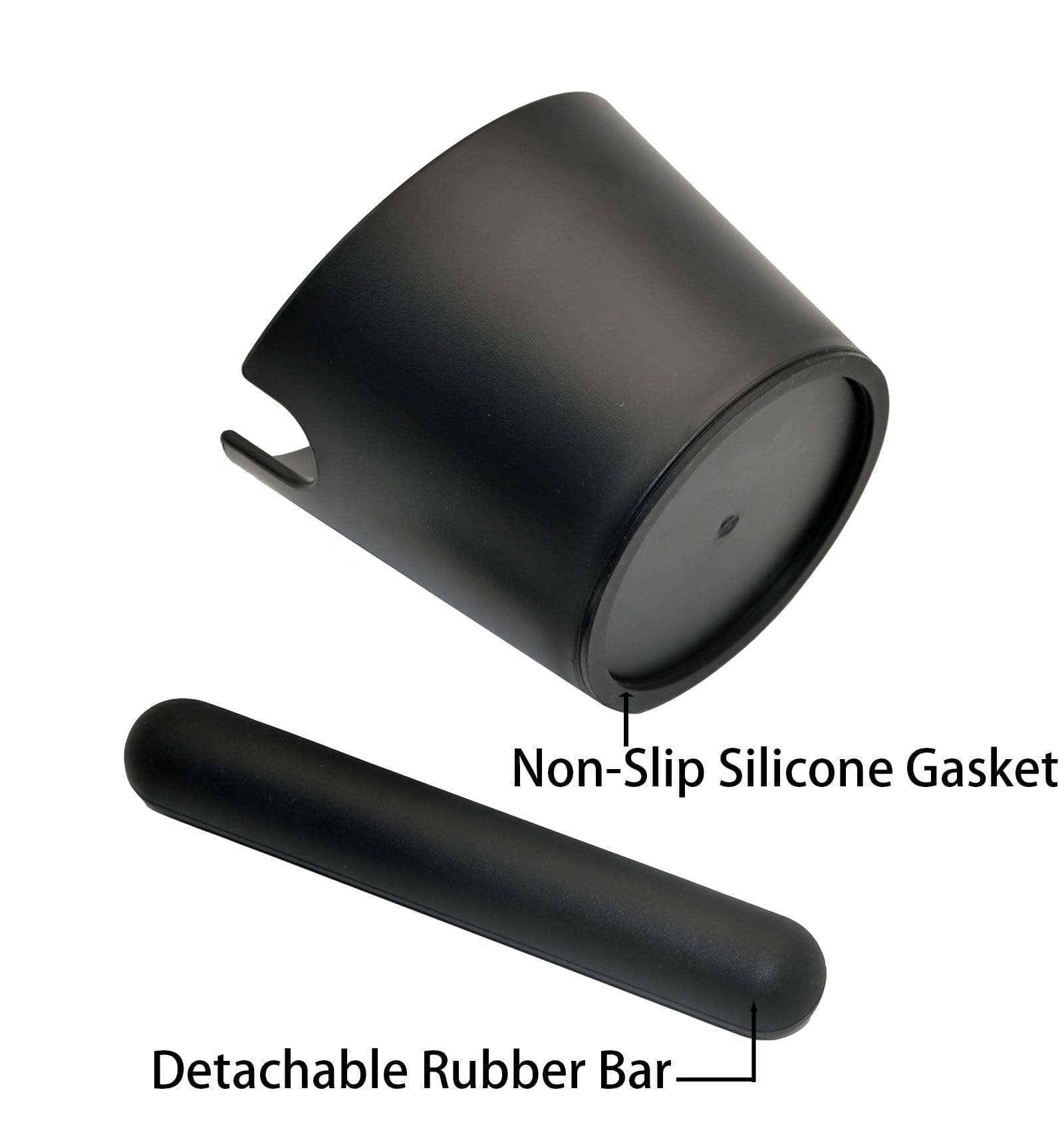 IAOSEN Set di 2 tappetini in silicone per caffè espresso da 16 cm, con barra rimovibile e base antiscivolo, per casa, ufficio, barista, bar, negozio