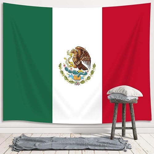 Miniatura 2 de Tapiz de bandera mexicana, tapiz de bandera de méxico, tapiz para colgar en la pared para dormitorio, tapiz de México, manta para póster de