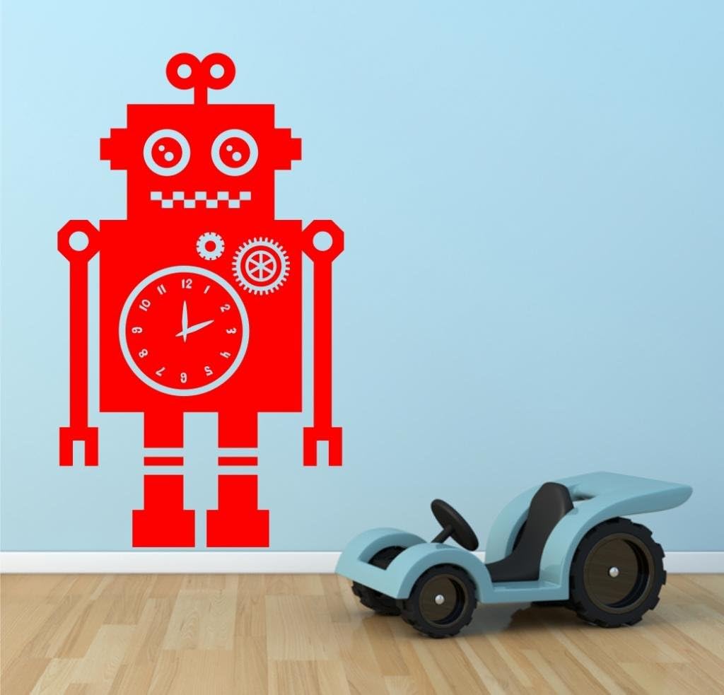 Amazon.com: The Vinyl Art Studio Robot 2 Vinyl Wall Sticker/Graphic ...