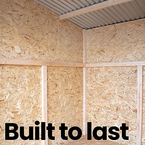 Handy Home Products 19642-3 Highland 8X6 Modern Wooden Storage Shed thumb #5