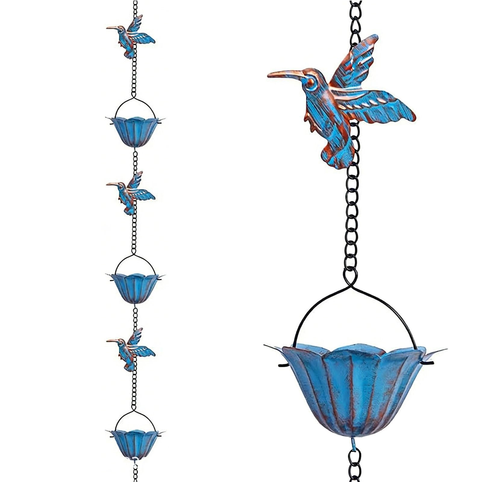 Chaîne de pluie colibri pour installation facile : remplacez vos descentes de gouttière