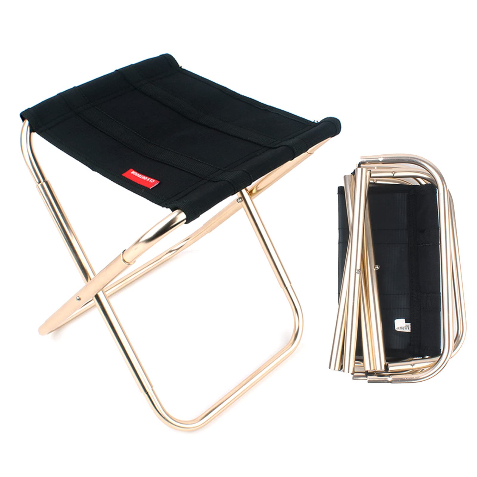 Tabouret de camping pliable en aluminium avec sac de transport