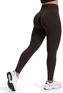 Scrunch Butt Leggings Damen, High Waist Booty Lifting Po Push Up Gym Sporthose Seamless
