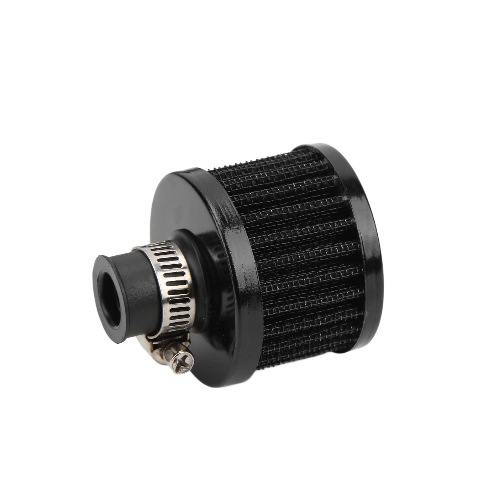 TOPINCN Separador de aceite de aire del motor del tanque colector de aceite Universal de alta calidad con filtro de ventilación para entusiastas del automóvil Color Metal 1 paquete