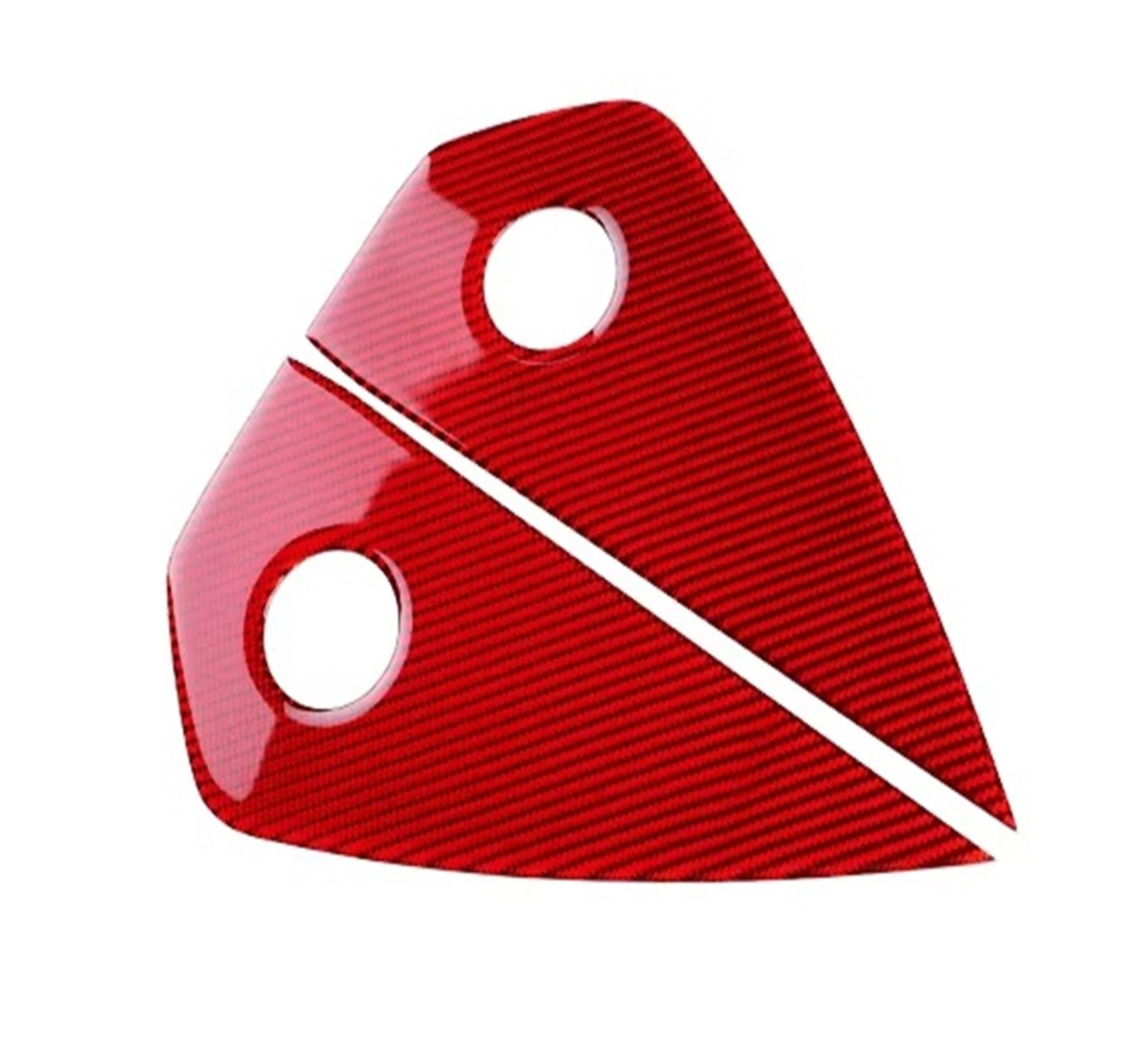 Interior Trim for Mustang GT 2024 2025 LHD RHD Car Instrument Side Panel Interior Trim Real Soft Carbon Fiber Sticker Cover Trim Sticker(Red Carbon)