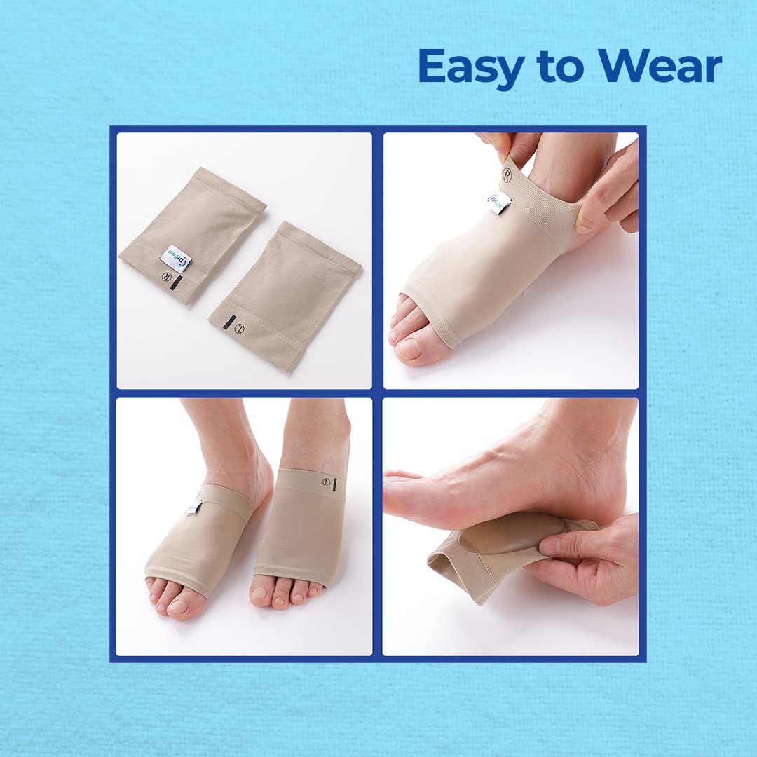 Spefez Arch Support for Flat Feet, Pussy Foot for Boys, Ideal Leg Pain Relief Products, Designed for Comfort and Stability Cushion for Women & Men Feet Orthopedic Pad (ARCH SUPPORT SOCKS) 1