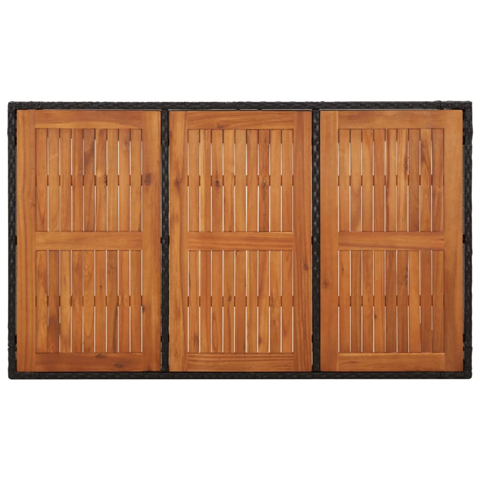 3185076 Set da Pranzo da Giardino 5 pz Nero con Cuscini in Polyrattan Testata in Legno,Testata Letto Matrimoniale Muebles Dormitorio Spalliera Letto Testiere per Letto Matrimoniale