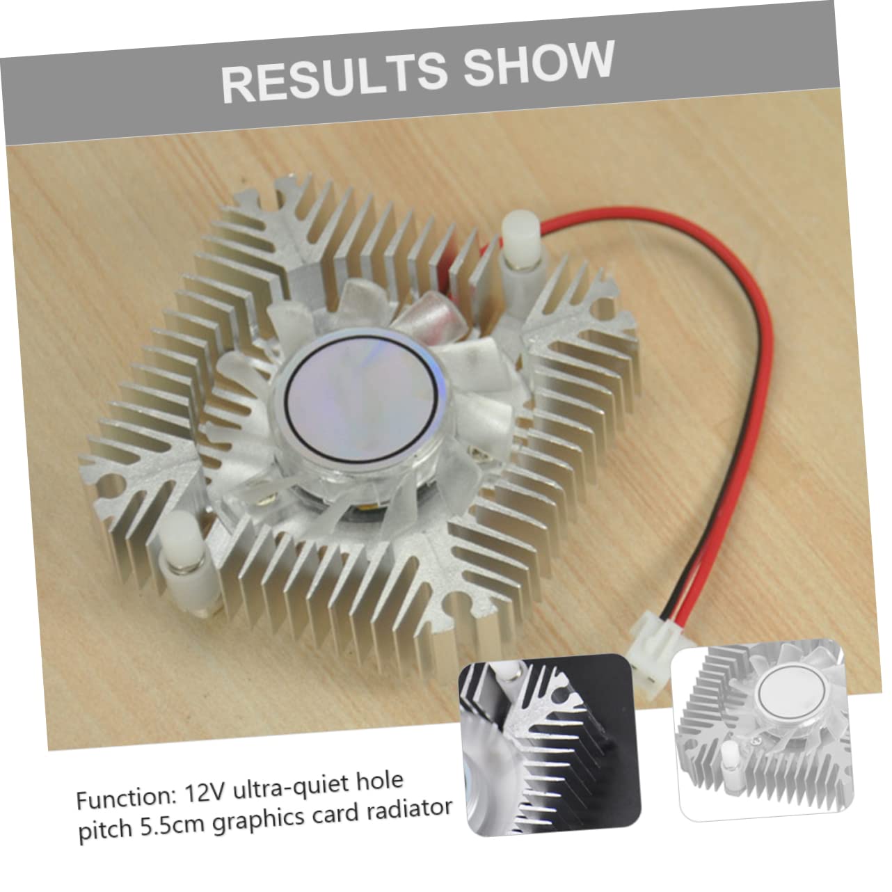 SEWACC Graphic Card Fan Silent Cooling Device for Efficient Heat Dissipation Air Cooling Fan with Cable Anodized Design for Brightness