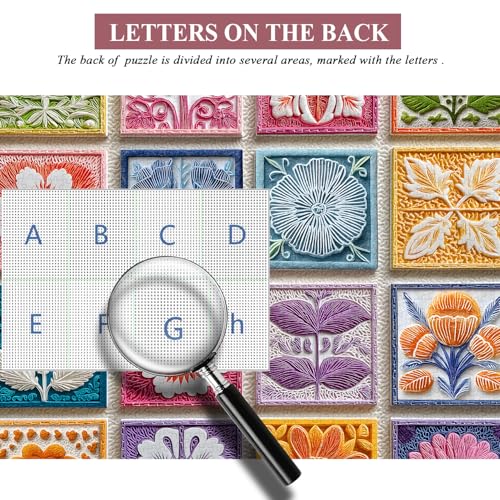 PICKFORU Bloom Carve Rompecabezas de 1000 Piezas para Adultos, Flores y Plantas Naturales, Puzzle Desafiante miniatura 5