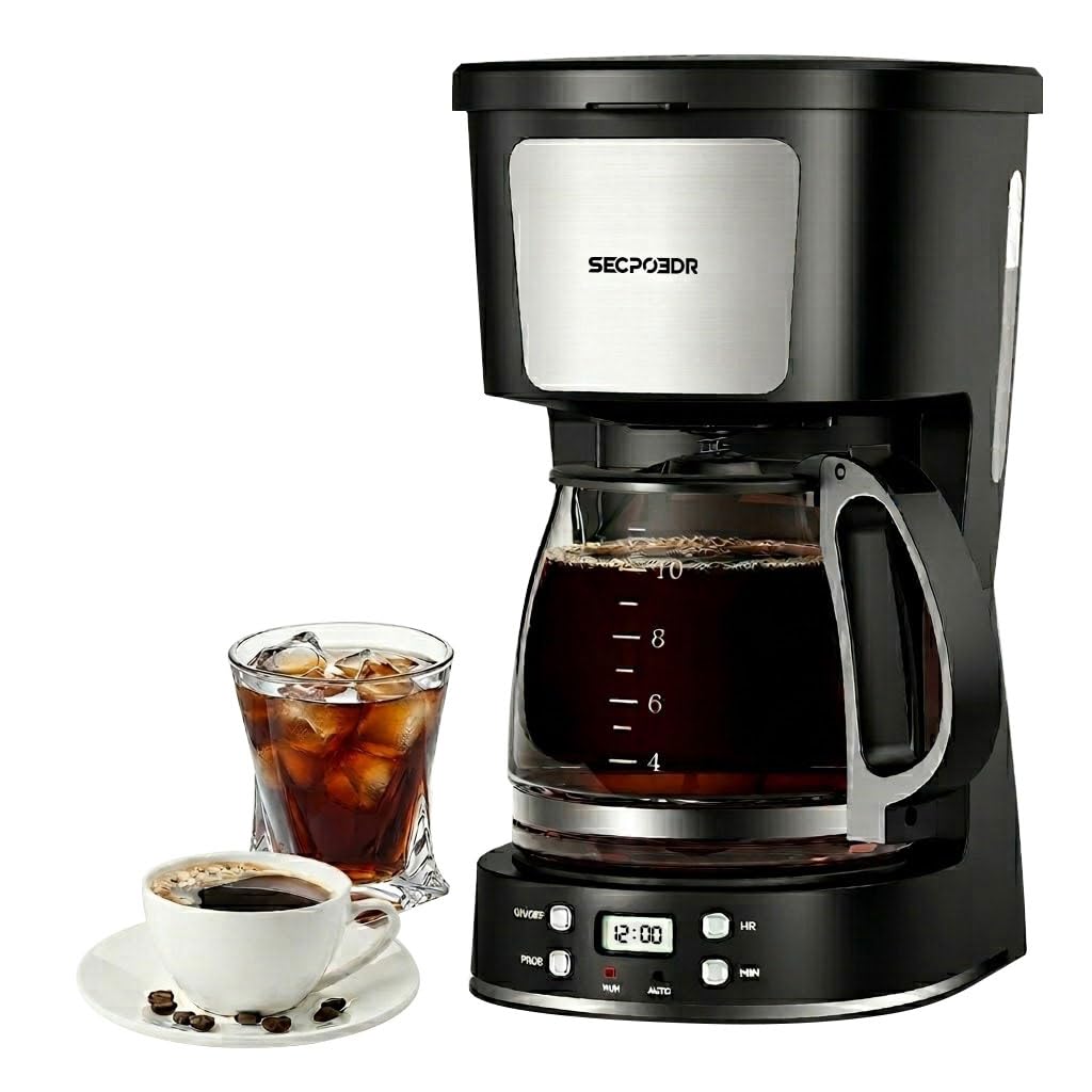Photo 1 of SECPOEDR 12 Cup Programmable Drip Coffee Maker, Auto Brew Coffee Machine