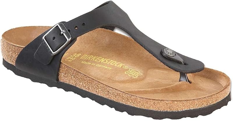 Birkenstock Women's Gizeh Thong Sandal, Black Oiled, 40 M EU/9-9.5 B(M) US