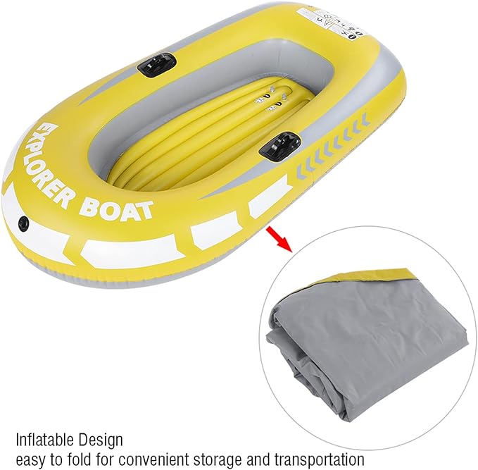 Bote inflable kayak 2 personas para pesca y ríos lago miniatura 6