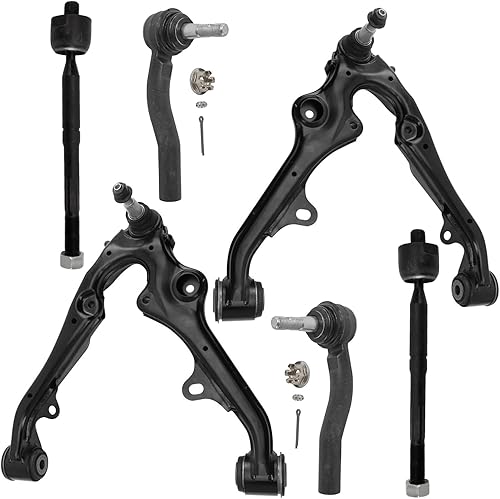 Miniatura 140 de Detroit Axle - Kit de brazos de control delanteros de 6 piezas para Hyundai Accent Kia Rio Rio5 06-10 2006 2007 2008 2009 2010 2011, 2 brazos de