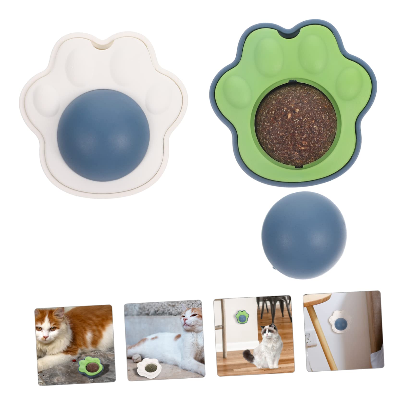 Yardwe 10sätze Katzenminze Ballspielzeug Für Katzen Interaktives Toy Für Stressfreies Spielen Edible Catnip Für Gesunde Zahnpflege Und Reinigung