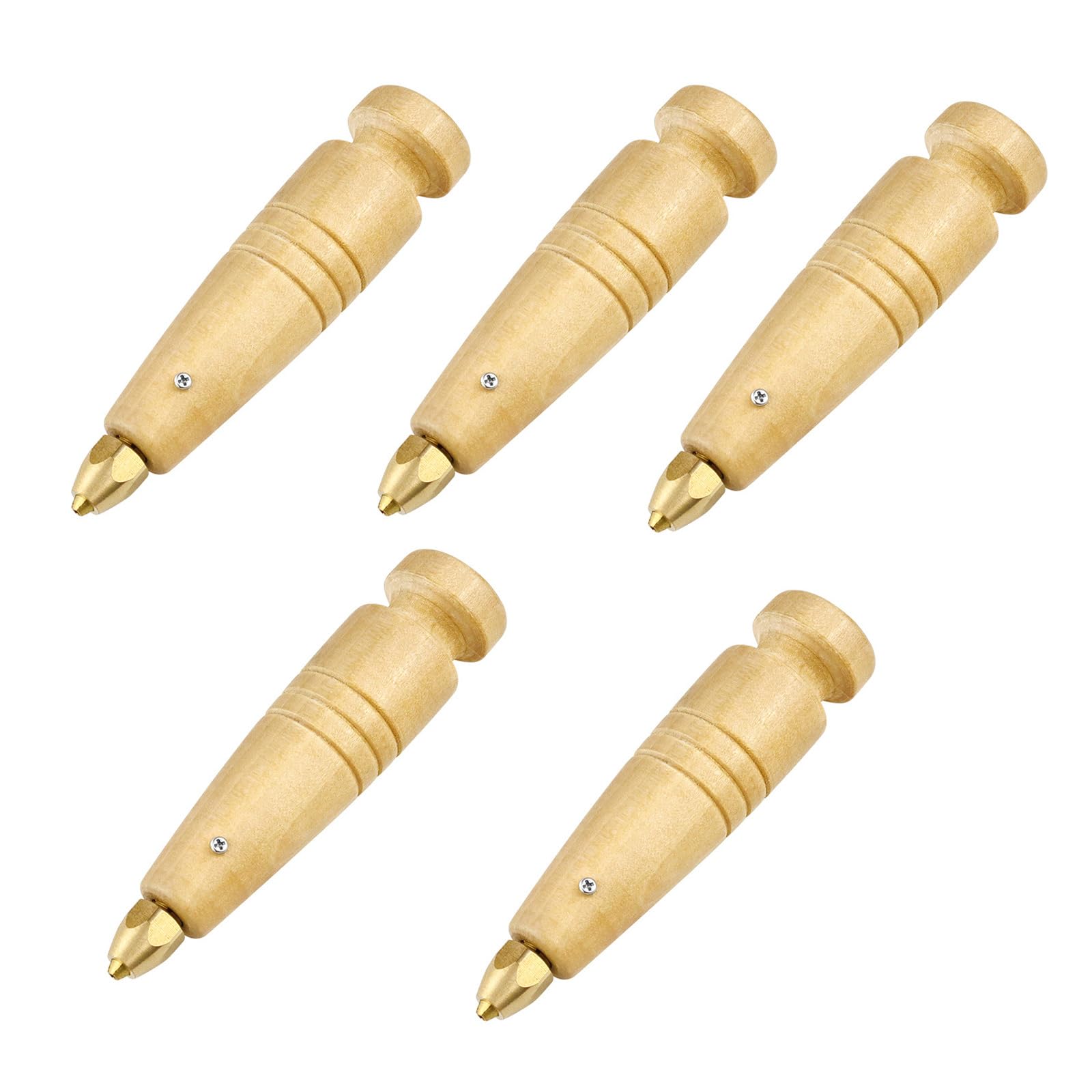 Hsioluted 5 Pcs Sewing Awl Haft Awl Tool with Comfortable Grip Leather Craft Accessories for Punching Leatherworking Adults Tailor