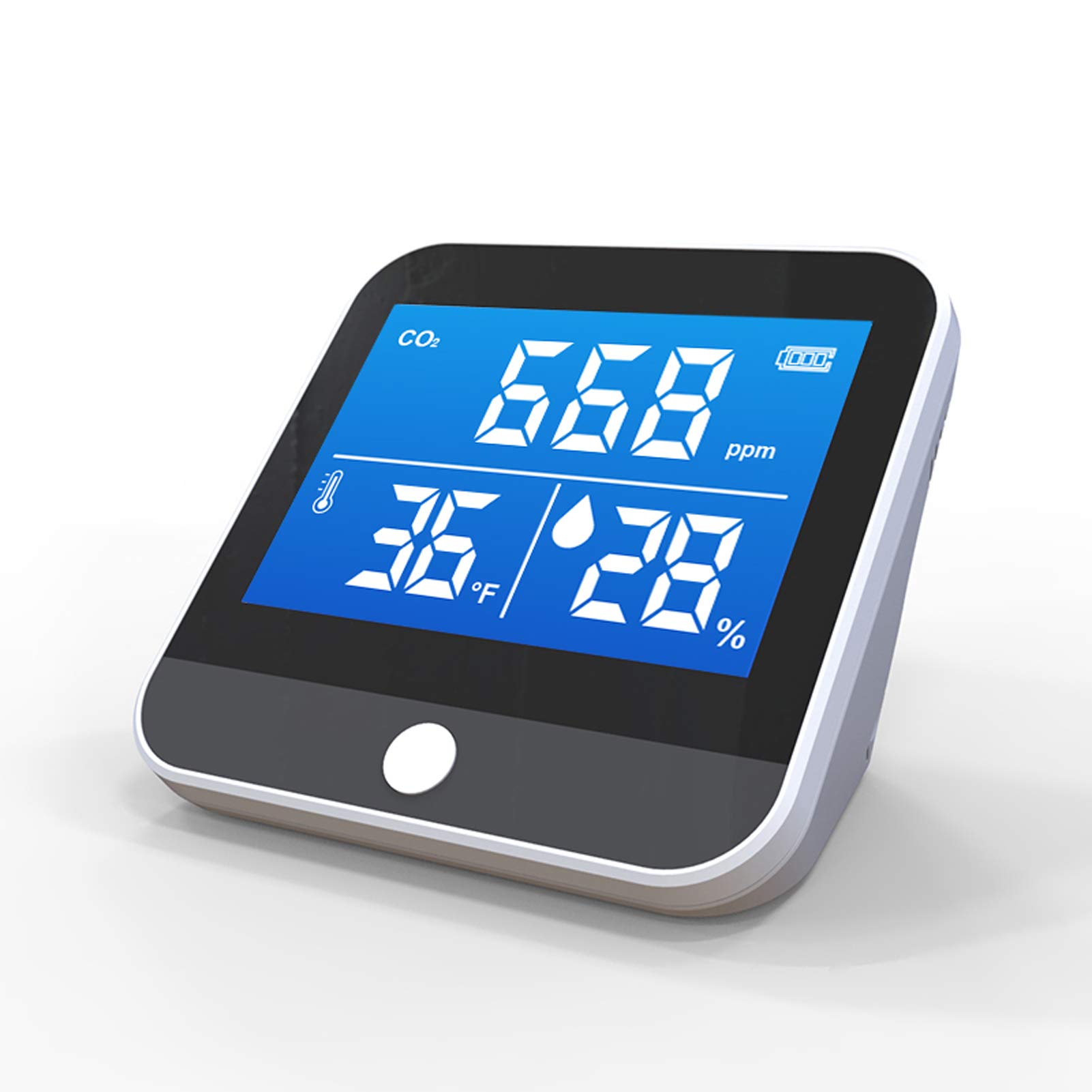 DM306C - Monitor de temperatura y humedad de CO2 portátil, detector multifuncional infrarrojo NDIR, para escritorio, hogar, herramientas de detección altamente precisas, eficiente