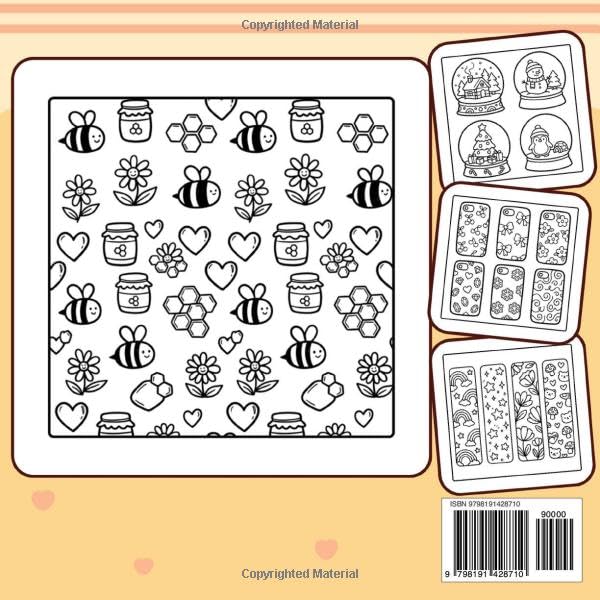 Pattern Gallery: Bold and Easy Coloring Book for Adults and Teens: Cozy Gallery of Simple Mini Art & Cute Aesthetic Patterns image 3